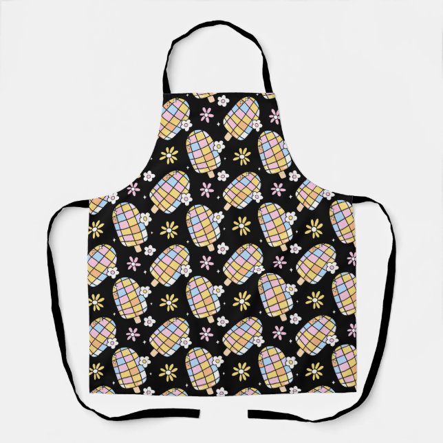 Sweet Floral Ice Cream - Whimsical Summer Pattern Schürze (Vorderseite)