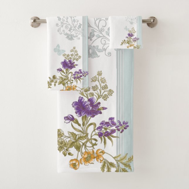 Sweet Floral Stiems Badetuch Set (Insitu)