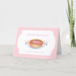 Sweet Floral Süsse Pie Raspberry Baby Dusche Dankeskarte