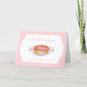 Sweet Floral Süsse Pie Raspberry Baby Dusche Dankeskarte