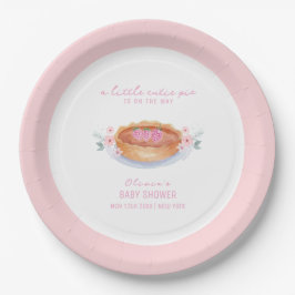 Sweet Floral Süsse Pie Raspberry Baby Dusche Pappteller