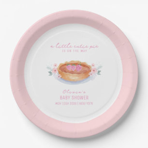 Sweet Floral Süsse Pie Raspberry Baby Dusche Pappteller