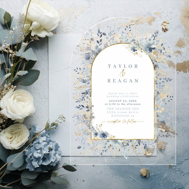 Sweet Floral Wedding Arch Transparent ID1045 Acryleinladungen (Von Creator hochgeladen)