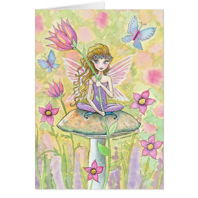 Sweet Flower Garden Fairy Card (Vorne)