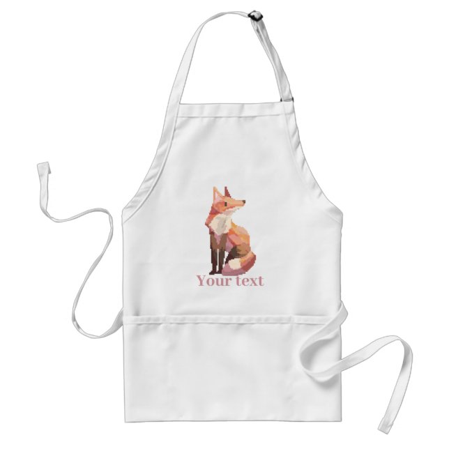 Sweet Fox, vos, pixel art Schürze (Vorne)