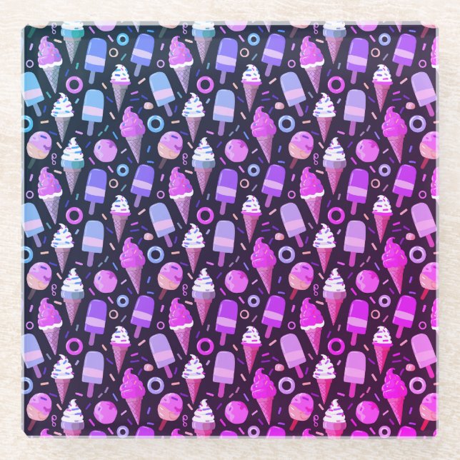 Sweet Freeze Frenzy Glasuntersetzer (Vorderseite)