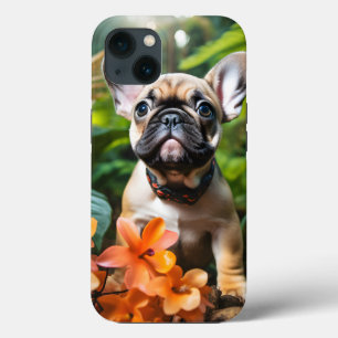 😍 Sweet Frenchie Welpe in einem Dschungel Case-Mate iPhone Hülle