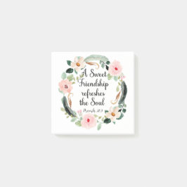 Sweet Friendship erfrischt das Soul Floral Post-it Klebezettel