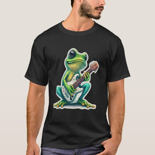 Sweet Frog Amphibian Guitar Rock Guitar Player Abs T-Shirt (Vorderseite)