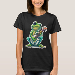 Sweet Frog Amphibien Gitarre Rock Guitar Player Ab T-Shirt