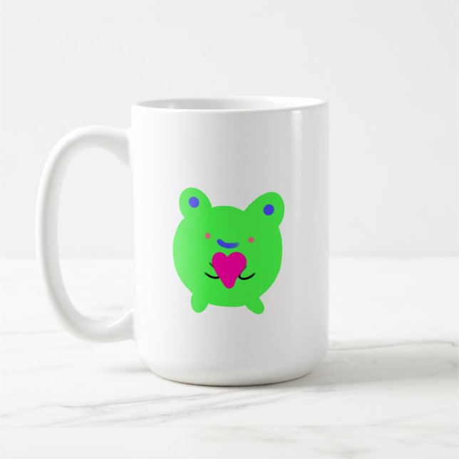 Sweet Frog mit Herz Kaffeetasse (Links)