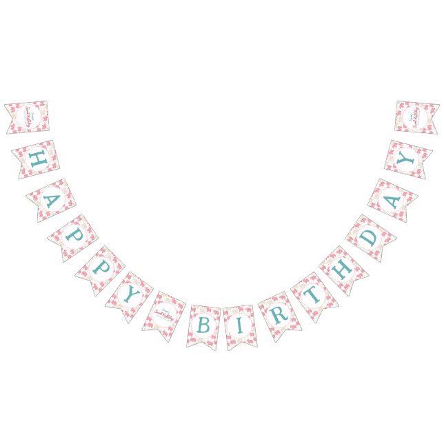 Sweet Frosted Animal Cookies Birthday Wimpelkette (Alle)