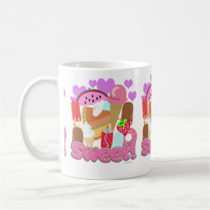 Sweet Fun Dessert Time Niedlich Food Cartoon Kaffeetasse