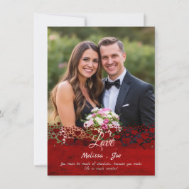 Sweet & Fun Personalisiert Foto Valentinstag Card Feiertagskarte
