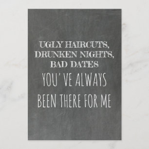 Sweet Funny Bridesmaid / Trauzeugin Vorschlag Einladung