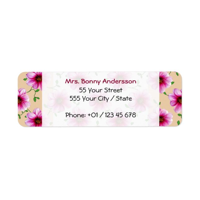 Sweet Garden Pink Dahlia Blume auf einer beliebige (Vorne)