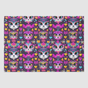 😻 Sweet Gatos de Muertos Fiesta Seidenpapier