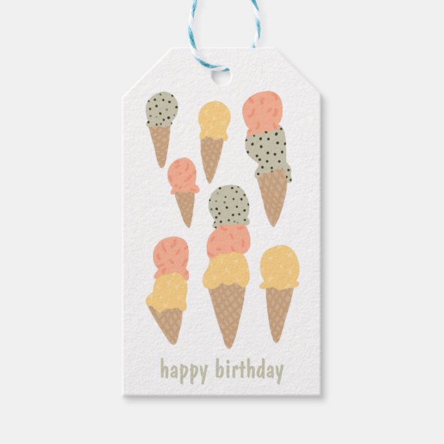 Sweet Gelato Minze Chip Mango Passionfruit CUSTOM Geschenkanhänger (Vorderseite)