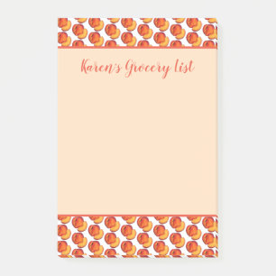 Sweet Georgia Peach Paches Fruit GrocerList Post-it Klebezettel