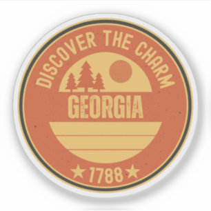 Sweet Georgia Peach - Southern Charm Gift Aufkleber