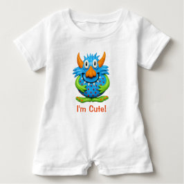 Sweet Gepunktet Monster Niedliches Baby Halloween Baby T-shirt