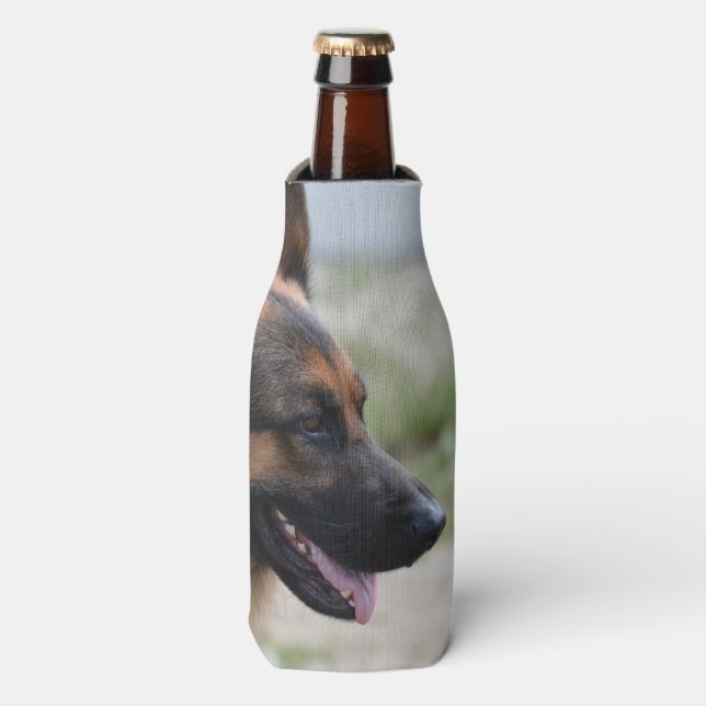 Sweet German Shepherd Dog Flaschenkühler (Flaschenvorderseite)
