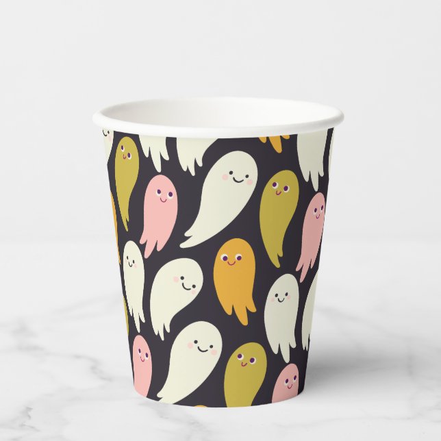 Sweet Ghosts Disposable Cups für Kinder Party Pappbecher (Vorderseite)