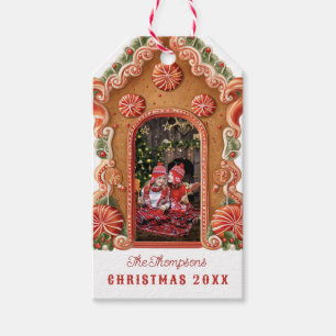 Sweet Gingerbread House Foto Geschenkanhänger