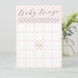 Sweet Gingham Baby Bingo Baby Showgame Card Einladung
