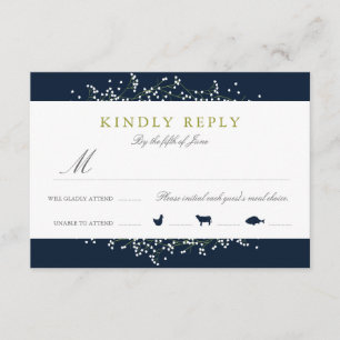 Sweet Gipskraut Response Cards RSVP Karte