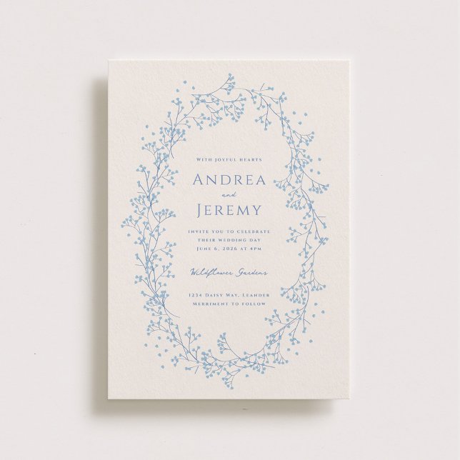 Sweet Gipskraut Wedding Einladung (Von Creator hochgeladen)