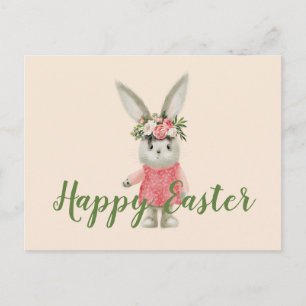 Sweet Girl Bunny Oaster Postkarte