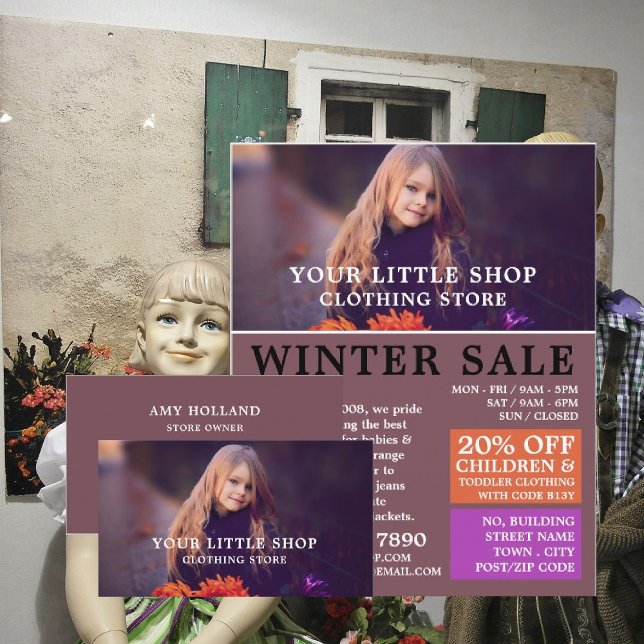 Sweet Girl, Children's Clothing Store Werbung Flyer (Von Creator hochgeladen)