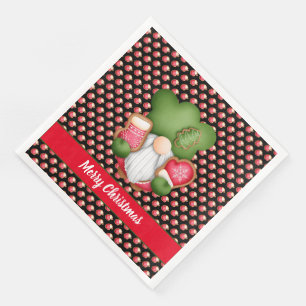 Sweet Gnome Anpassen von Farbe und Text Serviette