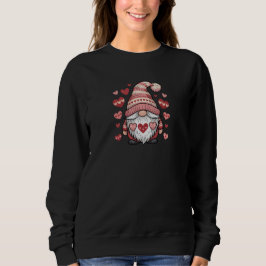Sweet Gnome Holding Heart Sweatshirt