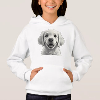 Sweet Golden Joy: Pixar-Style Puppy Friends Hoodie