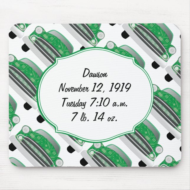 Sweet Green Baby Shower Stat Geschenke Mousepad (Vorne)