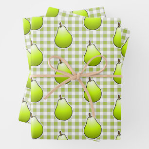 Sweet Green Pear Geschenkpapier Set