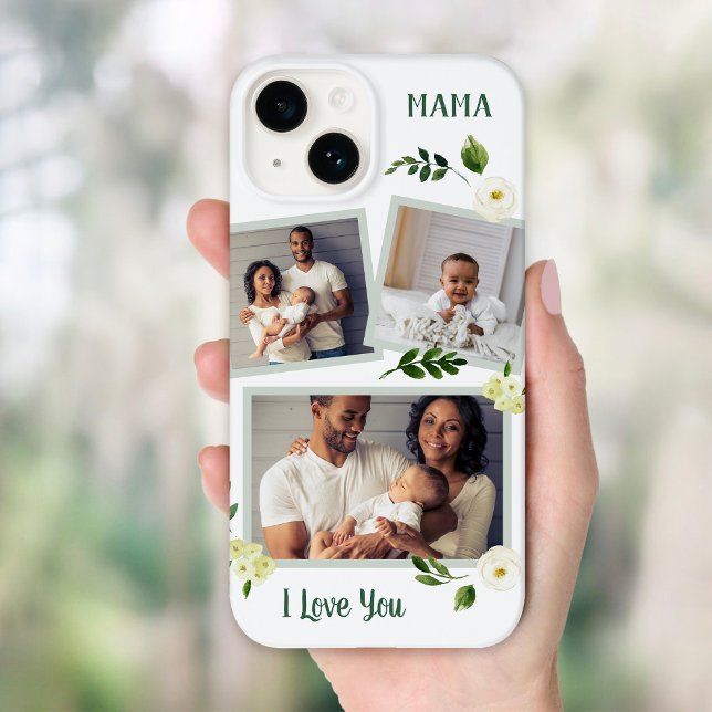 Sweet Greenery Mama Custom Foto Gift Case-Mate iPhone Hülle (Von Creator hochgeladen)