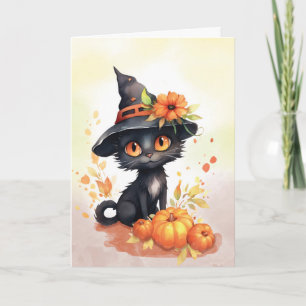 Sweet Halloween Cat Karte