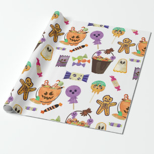 Sweet Halloween Wrapping Paper Geschenkpapier