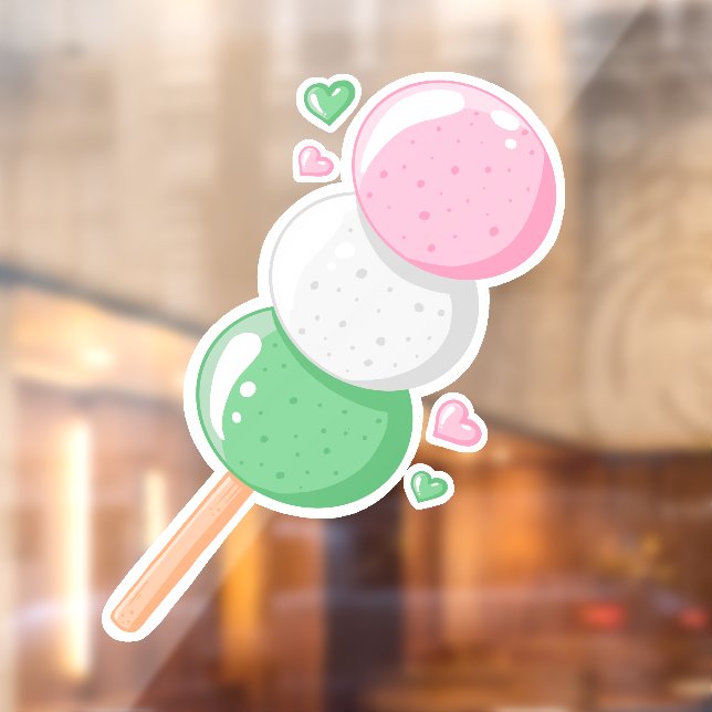 Sweet Hanami Dango Fensteraufkleber (Blatt 2)