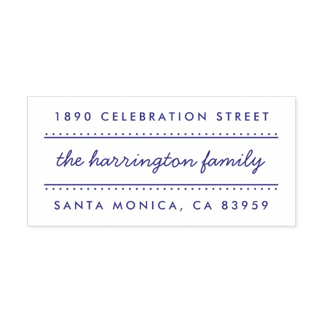 Sweet handgeschriebene Rücksendeadresse von Famili Permastempel (Design)