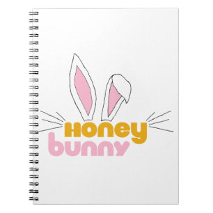 Sweet Happy Hunny Bunny Honey Rabbit Art Notizblock