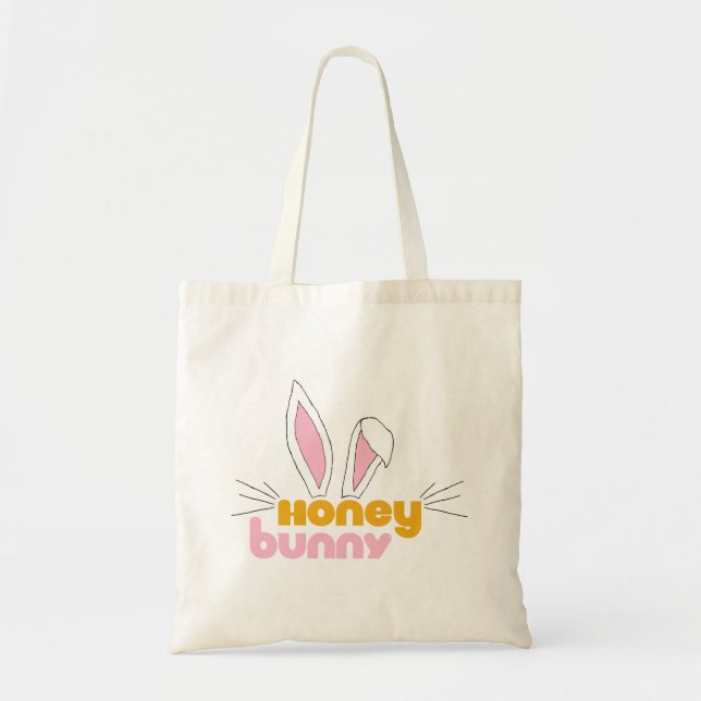 Sweet Happy Hunny Bunny Honey Rabbit Art Tragetasche (Vorne)
