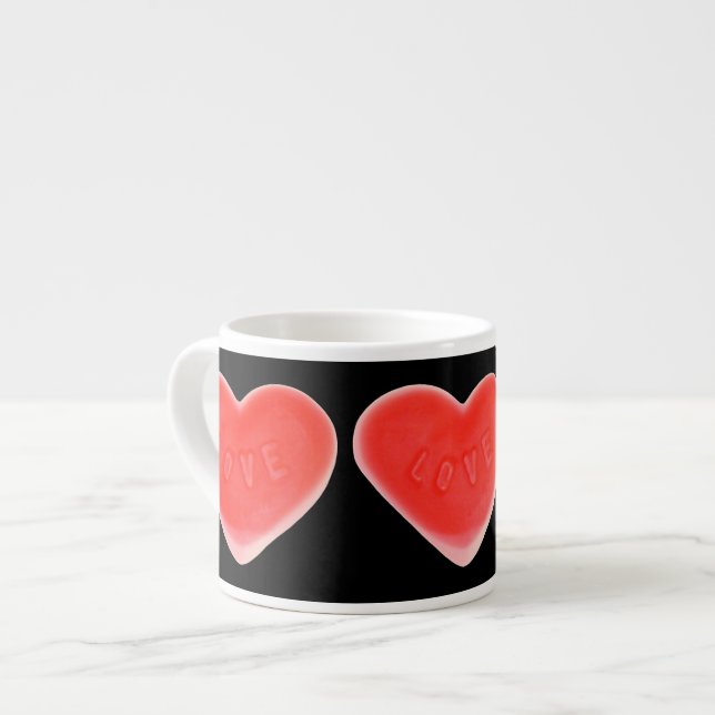 Sweet Heart Black Espresso Tasse (Vorderseite Links)