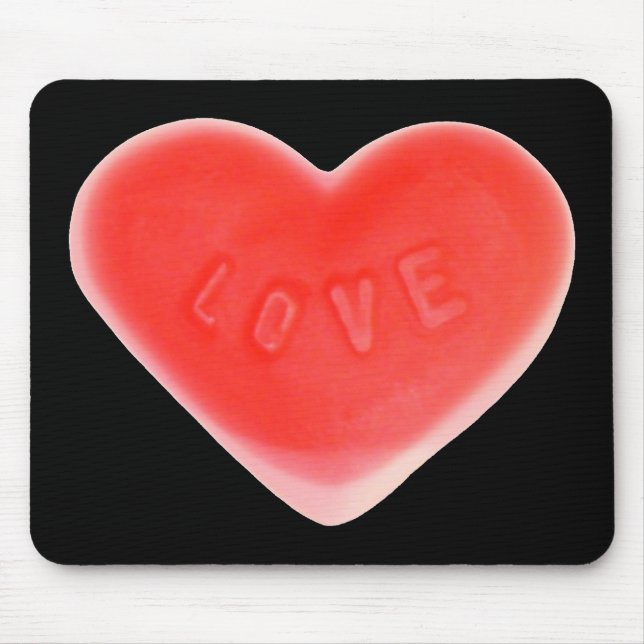 Sweet Heart Black Mousepad (Vorne)