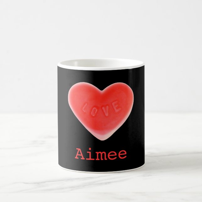 Sweet Heart Black 'Name' Tasse (Mittel)