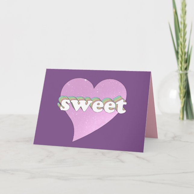 Sweet Heart Karte (Vorderseite)