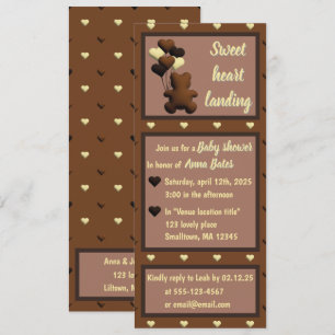 "Sweet heart Landung" - Einladung zur Babydusche